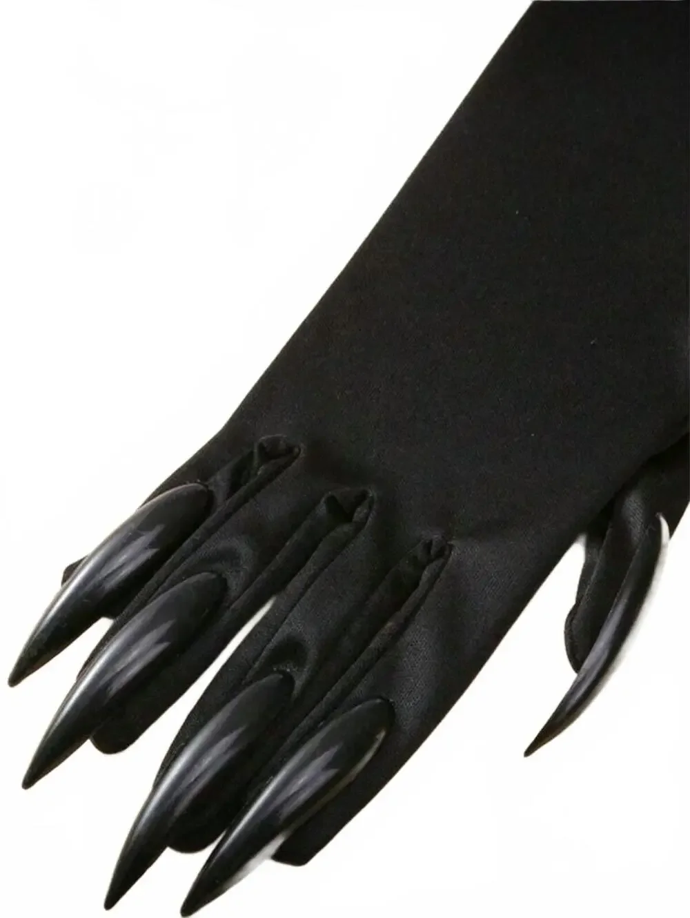 Black Stretchy Halloween Claw Gloves